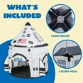 thumbnail image 6 of SYNCFUN Rocket Ship Play Tent Pop up Play Tent Kids Indoor Outdoor Spaceship Playhouse Tent Set, 6 of 9