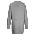 thumbnail image 5 of Odeerbi Cardigan Sweaters For Women Fall Winter Sweaters 2025 Casual Solid Knitting Loose Long Sleeve V-Neck Tops Gray, 5 of 6