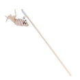 thumbnail image 1 of Interactive Cat Teaser Wand Toy Wooden Pet Play Stick for Indoor Cats Exercise, 1 of 3