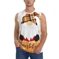thumbnail image 2 of Lsque Autumn Gnomes-1 Print Men's Cotton Blend Sleeveless Muscle Shirts (S-3XL)- Moisture Wicking, Odor Protection, UPF 30+,Small, 2 of 8