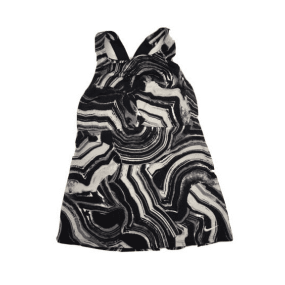 Nike Womens HIGHNECK Tankini Top, Black, Small