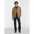 thumbnail image 2 of No Boundaries Boxy Cotton Plaid Flannel with Long Sleeves, Men's and Big Men's XS-4XLT, 2 of 5