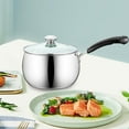 thumbnail image 6 of Tongina Saucepan with Glass Lid with Handles Cookware Soup Pots Small Milk Pot Sauce Pan for Camping Home Restaurant Noodles Stovetop 22cmx12cm, 6 of 8