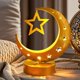 thumbnail image 2 of Lámpara decorativa Eid con estrella y luna, lámpara LED decorativa islámica, lámpara de noche decorativa, decoración de mesa, 2 of 7