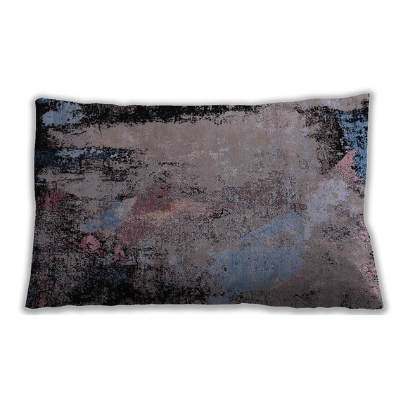 Ahgly Company Indoor Rectangular Mid-Century Modern Lumbar Throw Pillow, 13 inch by 19 inch