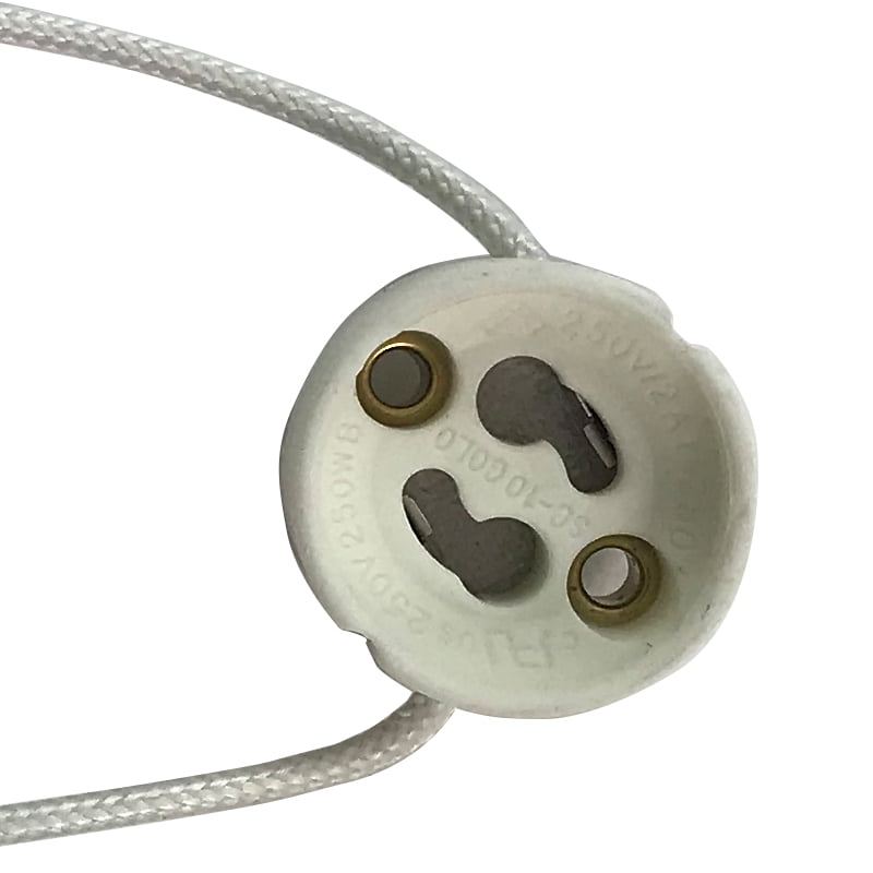 GU10 ceramic socket for light bulbs with GU10 Twist & Lock base