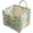 Green Cottage, variant on Quilted Fabric Storage Basket with Handles – Boho Foldable Floral Organizer Bin for Home, Picnic, Shopping,