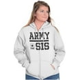 thumbnail image 5 of US Army Sis Military Star Logo Zip Hoodie Sweatshirt Women Brisco Brands L, 5 of 6