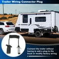 thumbnail image 2 of Unique Bargains 7 Pin to 6 Pin Trailer Hitch Harness Plug 6ft Trailer Wiring Harness Connector 7 Way Adapter Converter for RV Truck Vehicle Connection, 2 of 7