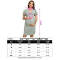 thumbnail image 6 of Yesfashion Maternity Dresses for Baby Shower Women's Knotted V Neck Knee Length Wrap Baby Shower Dress, 6 of 6