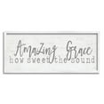 thumbnail image 4 of Stupell Industries Amazing Grace Spiritual Christian Phrase Grain Pattern Graphic Art White Framed Art Print Wall Art, Design by Jaxn Blvd., 4 of 5