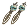 thumbnail image 2 of Whales Vintage Copper Crown-Shaped Bookmarks: Elegant Stainless Steel Book Marks for Avid Readers and Book Lovers - Set of 2, 2 of 5
