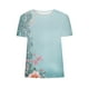 thumbnail image 5 of Tops de Ajuste Suelto para las Mujeres Sudadera de Manga Corta, Camiseta Casual Impresa para el Uso Diario de Primavera Y Otoño, 5 of 5