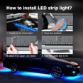 thumbnail image 2 of LED Exterior Decorative Lights fits Car Underbody Chasis RGB IP68 Waterproof 4 Piece, 2 of 9