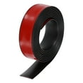 thumbnail image 1 of Uxcell 9.84Ft x 1.6" Floor Transition Strip, Self-Adhesive Vinyl Floor Gap Cover Strips, Laminate Floor Edge Trim, Flat Divider Strip for Joining Carpet to Tile, Black, 1 of 7