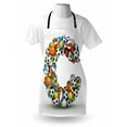thumbnail image 3 of Letter C Apron Sporting Goods in the Shape of Letter C Fun Activity Competitive Plays Equipment, Unisex Kitchen Bib Apron with Adjustable Neck for Cooking Baking Gardening, Multicolor, by Ambesonne, 3 of 3