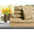 thumbnail image 1 of Mocassi 1800 Series Ensemble de Draps 6 Pcs Poche Profonde Grand Lit Or, 1 of 3