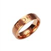 thumbnail image 3 of Bague pour Femmes Créative Gravée de Lettres en Acier Titane Bague Simple, 3 of 3