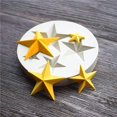 thumbnail image 4 of Molde de silicona para fondant, molde de chocolate, molde de silicona, estrella de cinco puntas para decoración de pasteles, molde de chocolate, glaseado, molde de caramelo (3 unid, 4 of 5