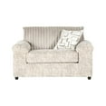 thumbnail image 6 of Roundhill Furniture Nason Wide Wale Corduroy Sofa, Loveseat, and Cuddle Chair Set, Parchment, 6 of 13