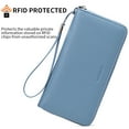 thumbnail image 4 of SENDEFN Multiple Card Holder Women Leather Wallet, Blue, 4 of 7