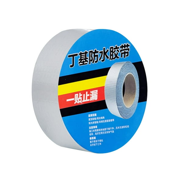 Colaxi Butyl Waterproof Tape Butyl Rubber Caulk Tape Leakproof RV Sealant Tape Roof Caulk Tape for Walls Campers Roof Window Gutters 300cm