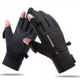 thumbnail image 4 of 1 par de guantes de ciclismo cálidos de invierno, guantes con tapa impermeables para pantalla táctil, guantes antideslizantes para ciclismo, guantes de esquí para hombres y mujeres, 4 of 4