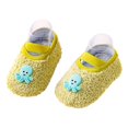 thumbnail image 7 of CUZIBR Girls Funny Socks Mary Jane Slipper Socks Fuzzy Winter Thick Warm Non- Cute Cartoon Pattern Floor Socks Soft Stylish Comfy Dailywear,Black,18 -24 Months, 7 of 7