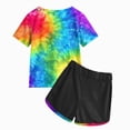 thumbnail image 4 of UAYOTSE 1T 2T 3T 4T 5T 6T Toddler Girl Summer Clothes Short Sleeve Printed Top and Loose Pants Kids 2Pcs Outfit Set,Sizes 3-4 Years, 4 of 5