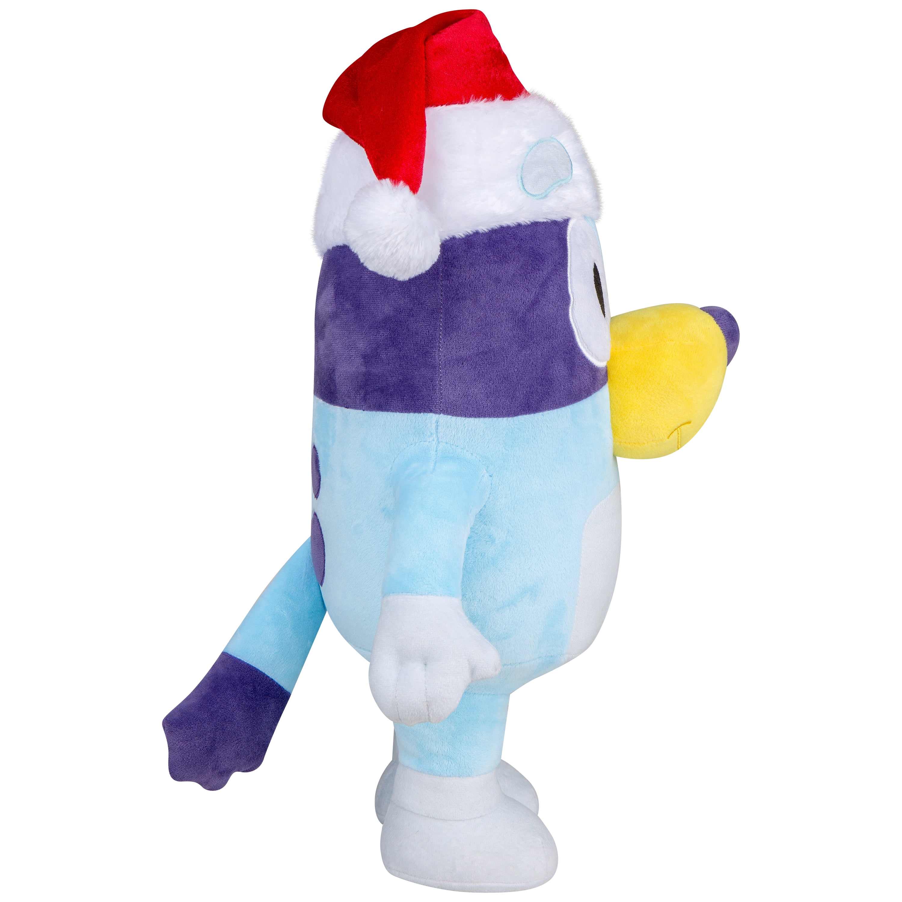 Holiday Greeter Bluey in Santa Hat SM Bluey