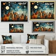 thumbnail image 4 of Designart "Blue Coral Mexico Art The Broken" Mexican Floater Framed Wall Art Living Room, 4 of 7