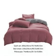 thumbnail image 3 of All-Season Bedding Set - 4-Piece Washable Solid Color Bed Sheet Duvet Cover and Pillowcases, 3 of 9