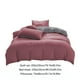 thumbnail image 3 of All-Season Bedding Set - 4-Piece Washable Solid Color Bed Sheet Duvet Cover And Pillowcases, 3 of 9