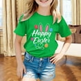 thumbnail image 3 of Kids Easter Shirt Retro Soft White Rabbit Print Easter Story Tshirt Children Easter Tees Outfit Crew Neck Short Sleeve T-Shirt Top, 3 of 6