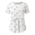 thumbnail image 5 of Gytharion Women's Fashion Printed Breastfeeding Maternity Tops Crewneck Short Sleeve Pregnant Tshirts Casual Breathable Nursing Blouse, 5 of 6