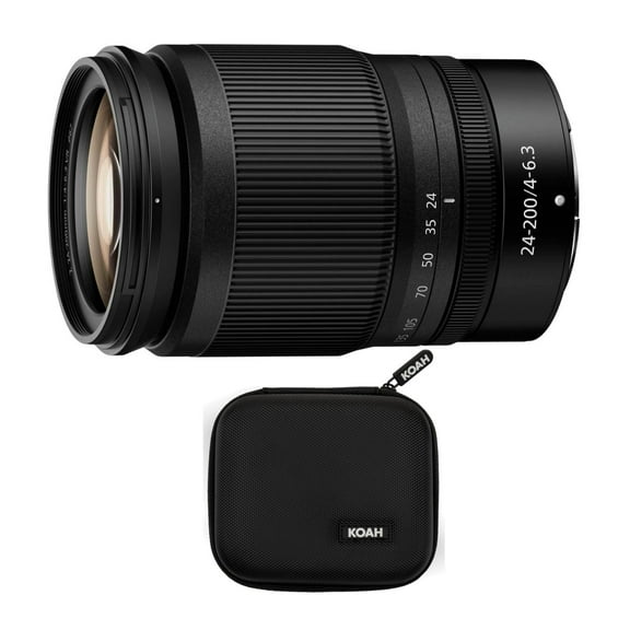 Nikon NIKKOR Z 24-200mm f/4-6.3 VR Lens with Koah Hard-Shell Filter Case