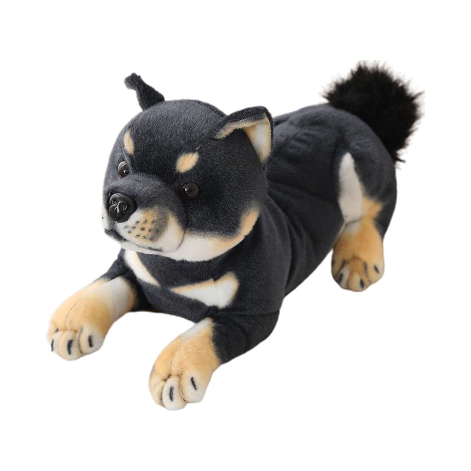 Lubelski Shiba Inu Dog Plush Toy Ultra Soft Companionship Adorable 3D Cartoon Shiba Inu Dog Padded Plush Cushion Baby Photo Props for Bathroom