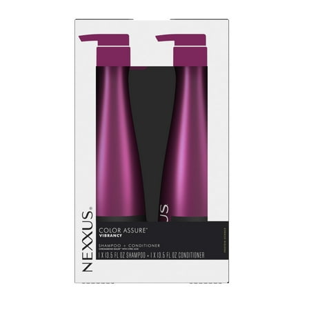 Nexxus Color Assure Shampoo And Conditioner for Color Treated Hair Vibrancy Powered by CHROMABOND SEALER with Citric Acid, 13.5 fl oz 2 Count