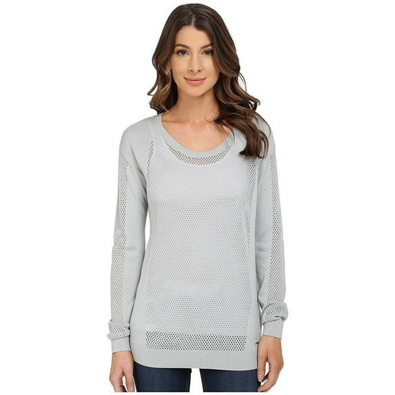 Calvin Klein Jeans Crew Neck Sheer Mesh Long Sleeve Sweater