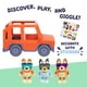 thumbnail image 3 of Coche de juguete Bluey Big Heeler 4x4 para niños pequeños, peluches de Bingo y Chilli, capó abatible, juguetes para niños de 3 años, exclusivo, 3 of 8