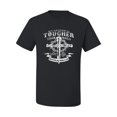 thumbnail image 2 of Wild Bobby, My Savior Is Tougher Than Nails Revelation 1:18, Inspirational Christian, Men Graphic Tee, Black, Small, 2 of 5
