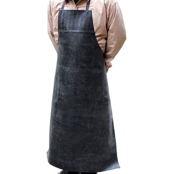 Heavy Duty Waterproof Rubber Vinyl Apron Industrial PVC Adjustable Rubber Butcher Apron for Men