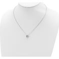 thumbnail image 4 of Sterling Silver Rhod-Plated Hexagon Moving Cz With 2In Ext Necklace (18 X 8.55) Made In China qg5520-16, 4 of 5