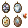 thumbnail image 1 of Coofit 4 Ensembles Kit de Démarrage Broderie Créatif Rétro Collier Charme DIY Collier Pull, 1 of 8