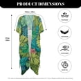 thumbnail image 6 of HELLHERO Elephant Long Kimono Swimsuit Cover Up High Quality Fabrics Cardigan Free Size Bathing Suit Cover Up for Women, 6 of 6