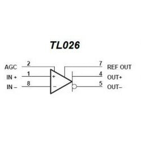 TL026 IC LINEAR - Op Amp Dual - 4 pieces