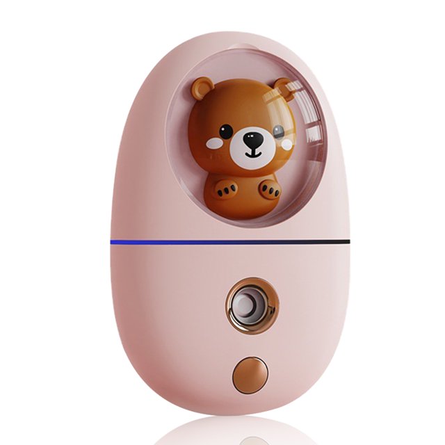 Advancent Mini rociador de agua para la cara, portátil, de mano, para mujer, vaporizador Facial, 35ml, atomizador hidratante automático, cuidado de la Humidificadores Rosa Advancent HA007734-02B