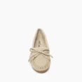 thumbnail image 3 of Minnetonka Women's Kilty Suede Hardsole Moccasin, Stone, 7 M US, 3 of 7