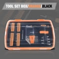 thumbnail image 6 of DNA Motoring TOOLS-00039 51 Pcs Steel Screwdriver Combination Socket Bit Set Hand Tools Kits With Orange Carry Storage Box, 6 of 7