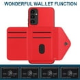 thumbnail image 5 of for Samsung Galaxy A13 5G Wallet Case with Card Holder, Elegant Durable PU Leather Protective Magnetic Closure Flip Phone Cover Kickstand RFID Blocking for Women Girls for Galaxy A13 5G, Red, 5 of 9